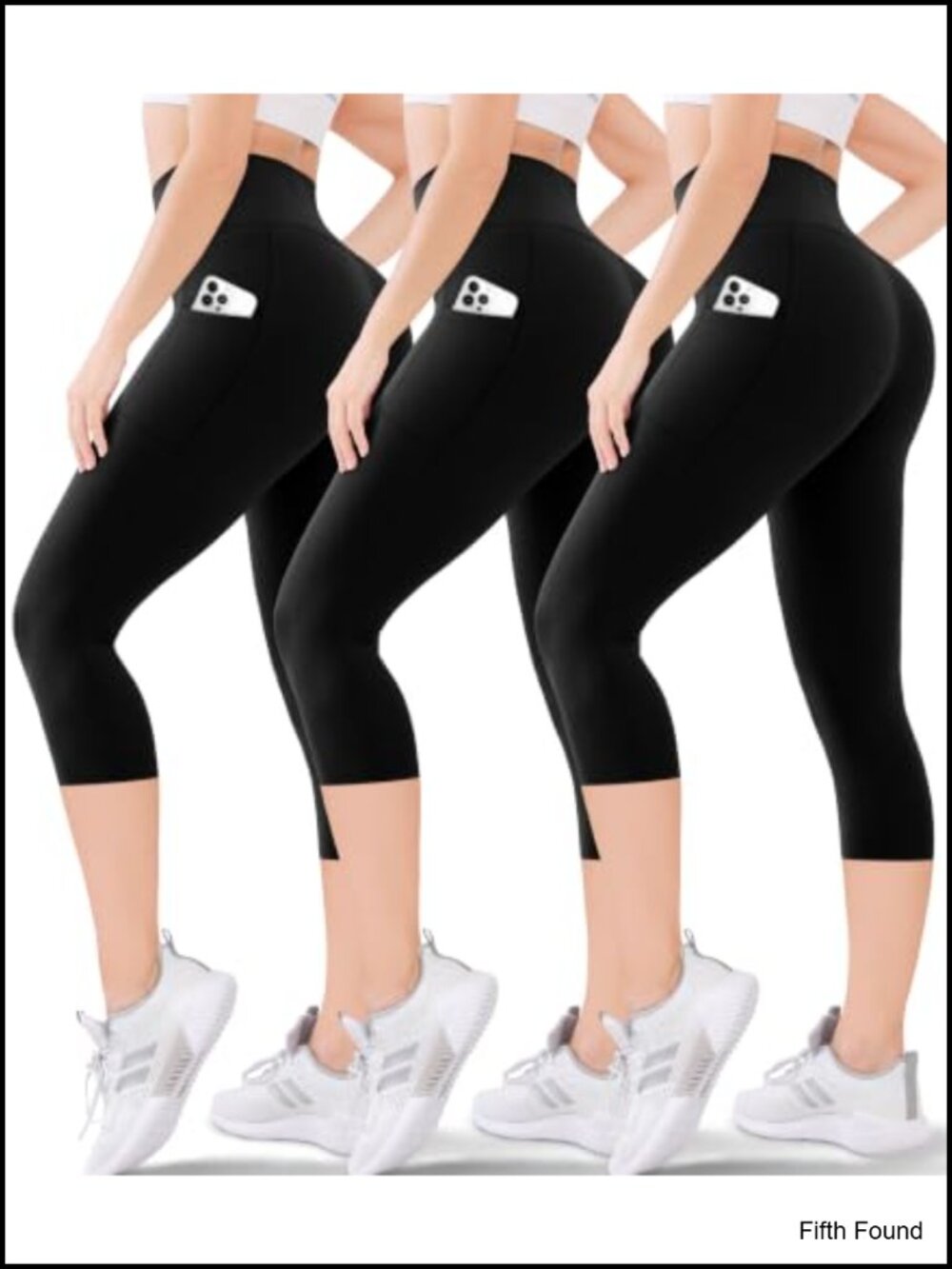 High Waisted Capri Leggings Buttery Soft Tummy Control Workout Yoga